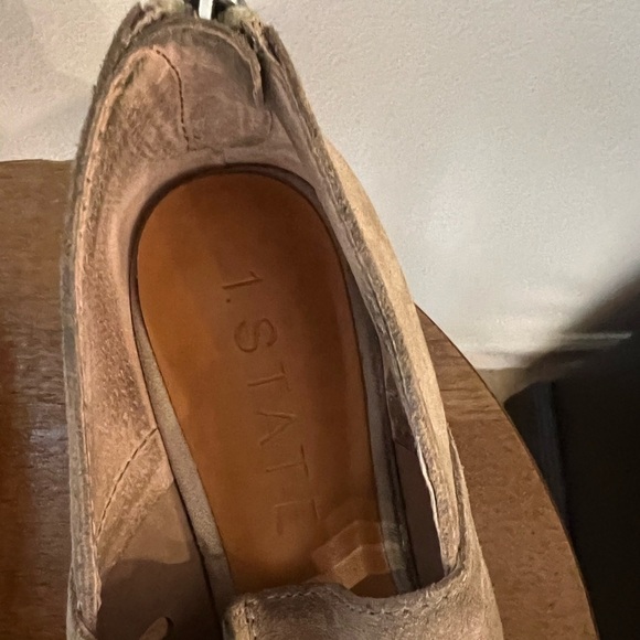 1. State Women’s Beige Leather Booties Size 7.5 - Picture 7 of 9